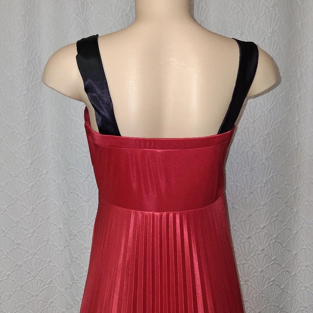 My Michelle Women Size L Red Maxi Dress with Black Straps - Picture 10 of 16